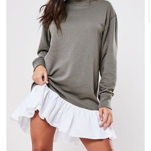 Missguided  Dark grey sweater dress size Us size 8